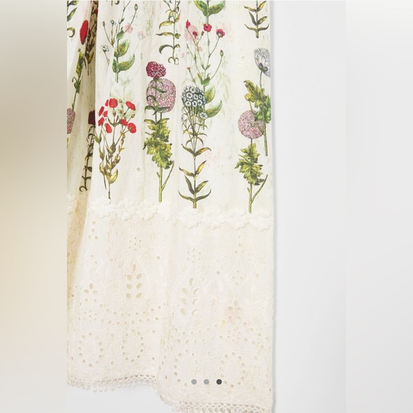 ✨ Anthropologie Genevieve Lace Maxi Skirt Sz M - Picture 3 of 7